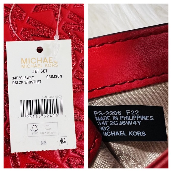 Michael Kors Jet Set Double Zip Wristlet Wallet - Picture 11 of 16